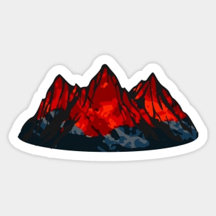 Mountains | MTG Mono-Red Aggro Player Sticker